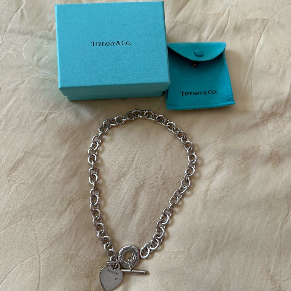 Tiffany & Co. Silver Heart Tag Necklace